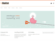 Tablet Screenshot of gigafast.com